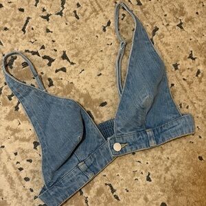 Denim Crop Top